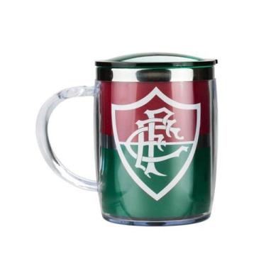 Imagem de Caneca Térmica Com Tampa 450Ml - Fluminense - Mileno