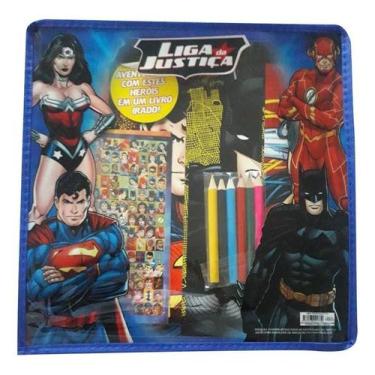 Imagem de LIGA DA JUSTIÇA PINTE E BRINQUE - Vol. 01 - EDITORA ON-LINE, Sortido