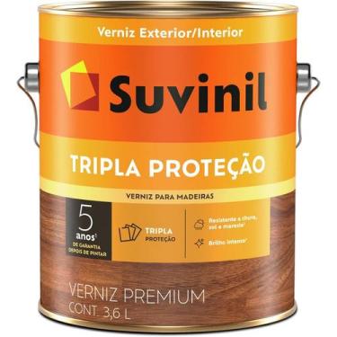 Imagem de Verniz Madeira Tripla Proteção Suvinil 3,6l  3 Filtro Solar, Mogno
