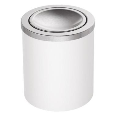 Imagem de Lixeira Inox Tramontina 5L Tampa Basculante Branca