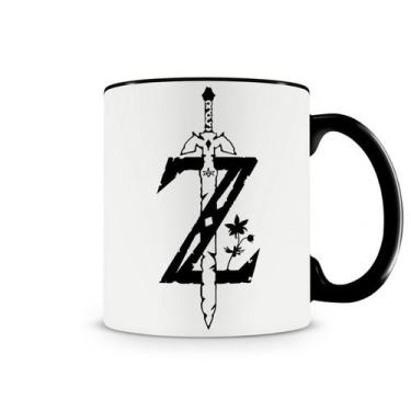 Imagem de Caneca Legend Of Zelda Esp Preta - Starnerd