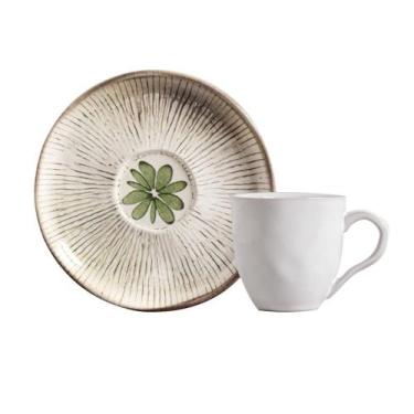 Imagem de Conjunto com 6 Xícaras De Chá Orgânico 170ml com 6 Pires Bio Evergreen