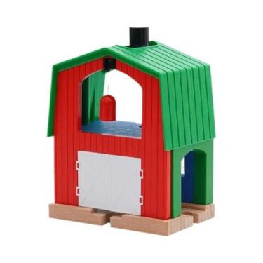 Imagem de Brinquedos De Trem De Madeira Para Crianças Com Acessórios De Ponte E 