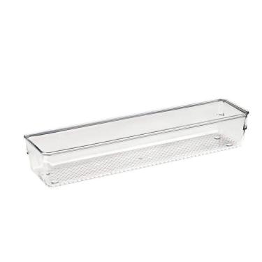 Imagem de Organizador De Gavetas Modular Multiúso Em Plástico Transparente 30,7x7cm Transparente