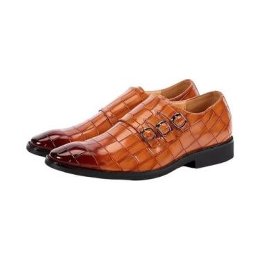 Imagem de Sapatos Oxford Clássicos De Couro Masculinos, Estilo Italiano, Para Oc