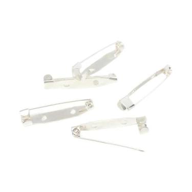 Imagem de Base De Broche/Alfinete De Segurança Em Prata E Ouro, 50 Peças, 15-40m