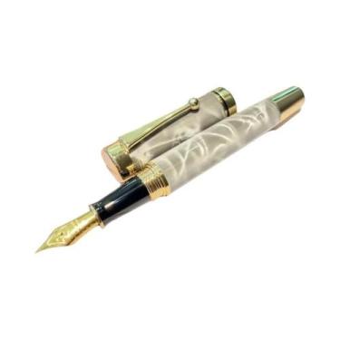 Imagem de Caneta-tinteiro De Metal De Luxo Com Tampa Ergonômica De Torção E Pont