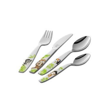 Imagem de FAQUEIRO INFANTIL ZWILLING SELVA 4 TALHERES EM AÇO INOX COLORIDO 1026662