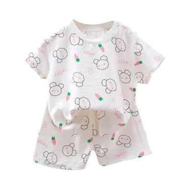 Imagem de Conjunto Infantil De 2 Peças Respirável Com Camiseta De Manga Curta E 
