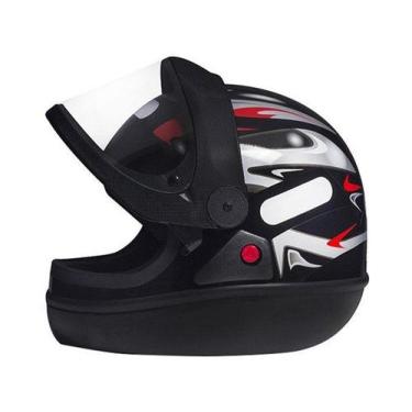 Imagem de Capacete Para Moto Integral San Marino Grafic, Preto Fosco, 58