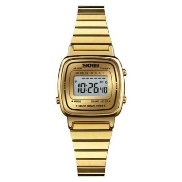 Imagem de Relógio Feminino Skmei Digital 1252 Dourado