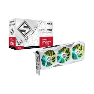 Imagem de Placa De Vídeo Asrock Amd Radeon Rx 7600 Steel Legend 8GB Oc Gddr6 128 Bits - Rx7600 Sl...