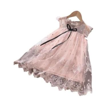 Imagem de Vestido De Princesa Em Tule Rosa Para Meninas, Roupas De Verão Bear Le