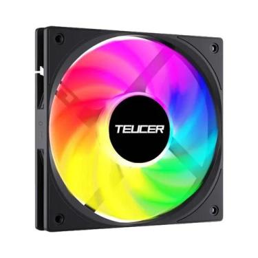 Imagem de Ventilador De PC Ultra Fino De 12CM 12V 4PIN PWM Silencioso Com Alta P