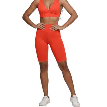 Imagem de Bermudão Suplex Liso Vekyo Roupa Para Academia Treino Moda Fitness Feminina Musculação-...