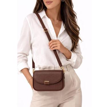 Imagem de Bolsa Transversal Feminina Compacta com Alça Ajustável - - Carrychic, 