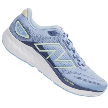 Imagem de Tenis New Balance Fresh Foam 680 V8 Feminino, Azul, 37