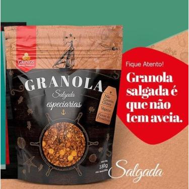 Imagem de Granola Salgada Especiarias Grings pacote 180grs 