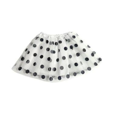 Imagem de Saia TUTU Infantil De Malha Com Poás, Vestido De Dança Leve E Brilhant