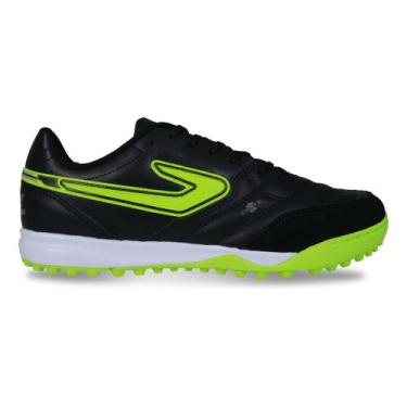 Imagem de Chuteira Society Topper Maestro Pro V 5 Couro Profissional, Preto chum