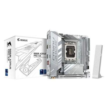 Imagem de Placa Mãe Gigabyte B860I AORUS PRO ICE, Intel, Mini ITX, DDR5, Wi-Fi 7