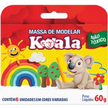 Imagem de Massa para modelar koala c/ 06 cores - delta