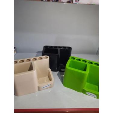 Imagem de Organizador de mesa - Plastibrasil, Beje
