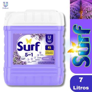 Imagem de Lava-Roupas Líquido Profissional 5 x 1 Surf Lavanda Galão 7L