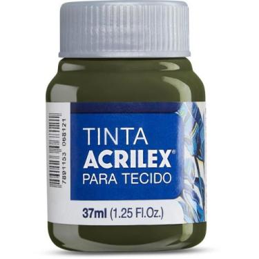 Imagem de Tinta para Tecido Fosca 37ML Verde Oliva Duzia - Acrilex