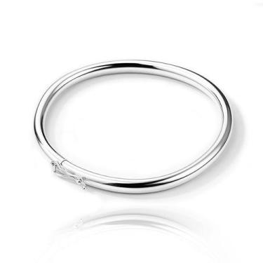 Imagem de Bracelete Pulseira Prata Legitima 925 - Grossa 6 Cm - Lojas La&Ny, 18 