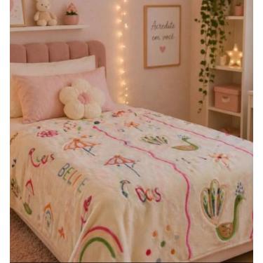Imagem de Cobertor Mágico Camesa Infantil Brilha No Escuro 150x220cm Aveludado, 