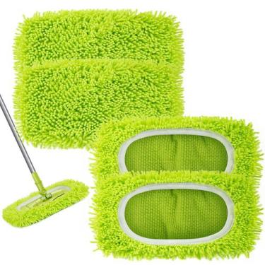 Imagem de Refis de Panos para Mop Unoutur Reutilizáveis de Microfibra 4PCS 33x23
