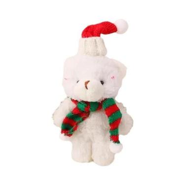 Imagem de Mini Ursos De Pelúcia De Natal 12 Peças Em Lote, Chaveiros Pequenos De