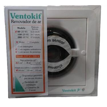 Imagem de Exaustor Renovador Ar Ventokit C 80 D Sensor De Presença Wdb - Westafl