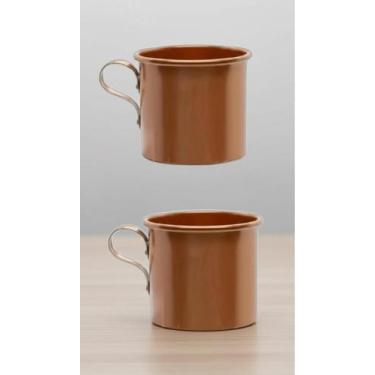 Imagem de 2 Canecas Cobre 350ml Alumínio - Congratulations Store