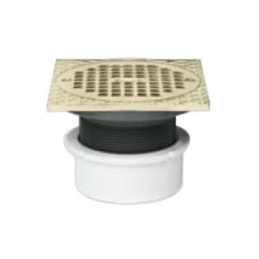 Imagem de Oatey 72107 Dreno de uso geral de PVC com grelha CHR de 5 polegadas e anel quadrado, 7 polegadas ou 10 polegadas