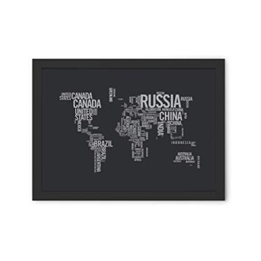 Imagem de Quadro Decorativo 47x65 Moldura Slim Black 160370544, Design Up, Colorido