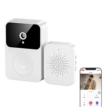 Imagem de vídeo remota sem fio inteligente | Câmera segurança campainha com detector movimento,WiFi, visão noturna, áudio bidirecional, vídeo em real, para casa Fovolat