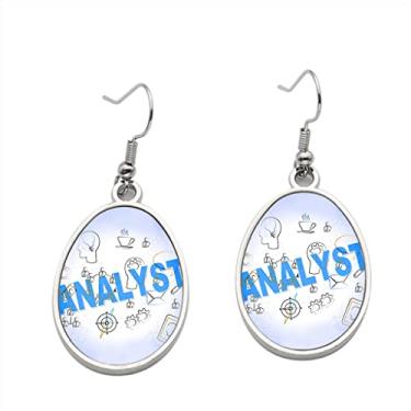 Imagem de Brinco Analyst Word Means Data Analytics and Analyse – Brincos pendentes para meninas – Presente de festa de aniversário dos namorados