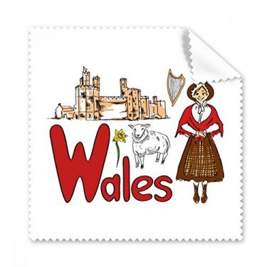 Imagem de Pano de limpeza de tela de telefone com símbolo nacional Wales 5 peças