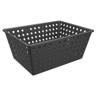 Imagem de Cesta Organizadora Multiuso Maxi Preta 16,6x29,2x38,2 cm Coza