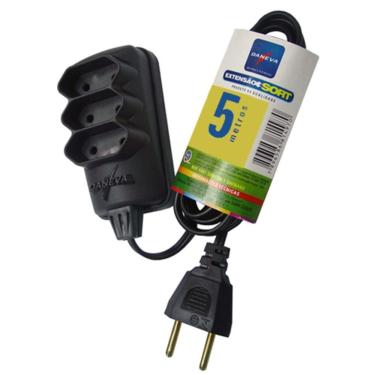 Imagem de Extensão elétrica de 5 metros 2 x 0,75 mm² - SORT - Daneva