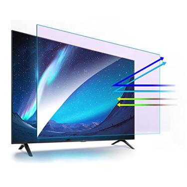 Imagem de JQZWXX Protetor de tela fosco antirreflexo de 32 a 75 polegadas – Filme de filtro de luz azul para LCD, LED, OLED 4K e QLED HDTV, fácil de encaixar sem bolhas, personalizável / 49 em 1075 x 604 mm