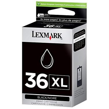 Imagem de Lexmark Cartucho de tinta 18C2170 36XL X3650 X4650 X5650 X6650 X6675 Z2420 (preto) em embalagem de varejo