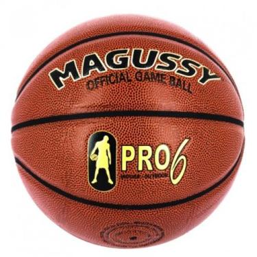 Bola De Basquete Magussy Pro5 Couro Microfibra Mirim