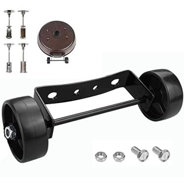 Imagem de Kit de rodas de aquecedor de pátio universal - fácil de mover/instalar - aquecedor de pátio a gás de substituição universal móvel, peças de aquecedor de pátio, guarda-chuva, aquecedor de gás, kit de