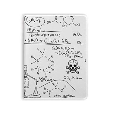 Imagem de Caderno de experimentos de química orgânica com capa de gengiva para diário de capa macia