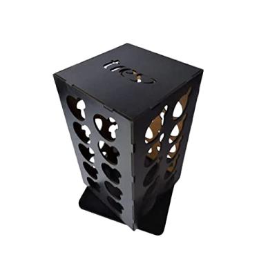 Imagem de Porta Capsula Tres 40 Capsulas de Café Preto Giratorio