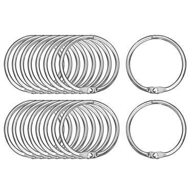 Imagem de Anel de pendurar de folhas soltas da Antner, anéis de fichário banhados a níquel, 2 Inch-36 Pieces