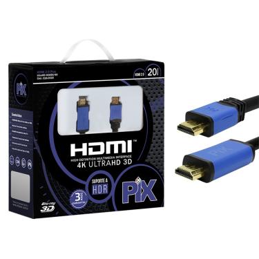 Imagem de Cabos Hdmi 2.0 Premium 20m Ultra Hd 4k Chipsce Pix 018-2020